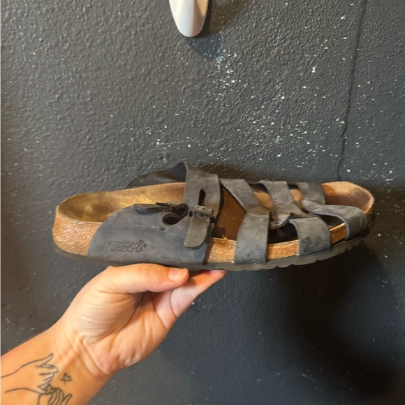 Tatami Dark Blue Strappy Sandals with Buckles Size 10 - Picture 2 of 8